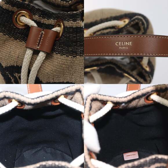 CELINE Shoulder Bag Raffia Beige - Picture 12 of 12